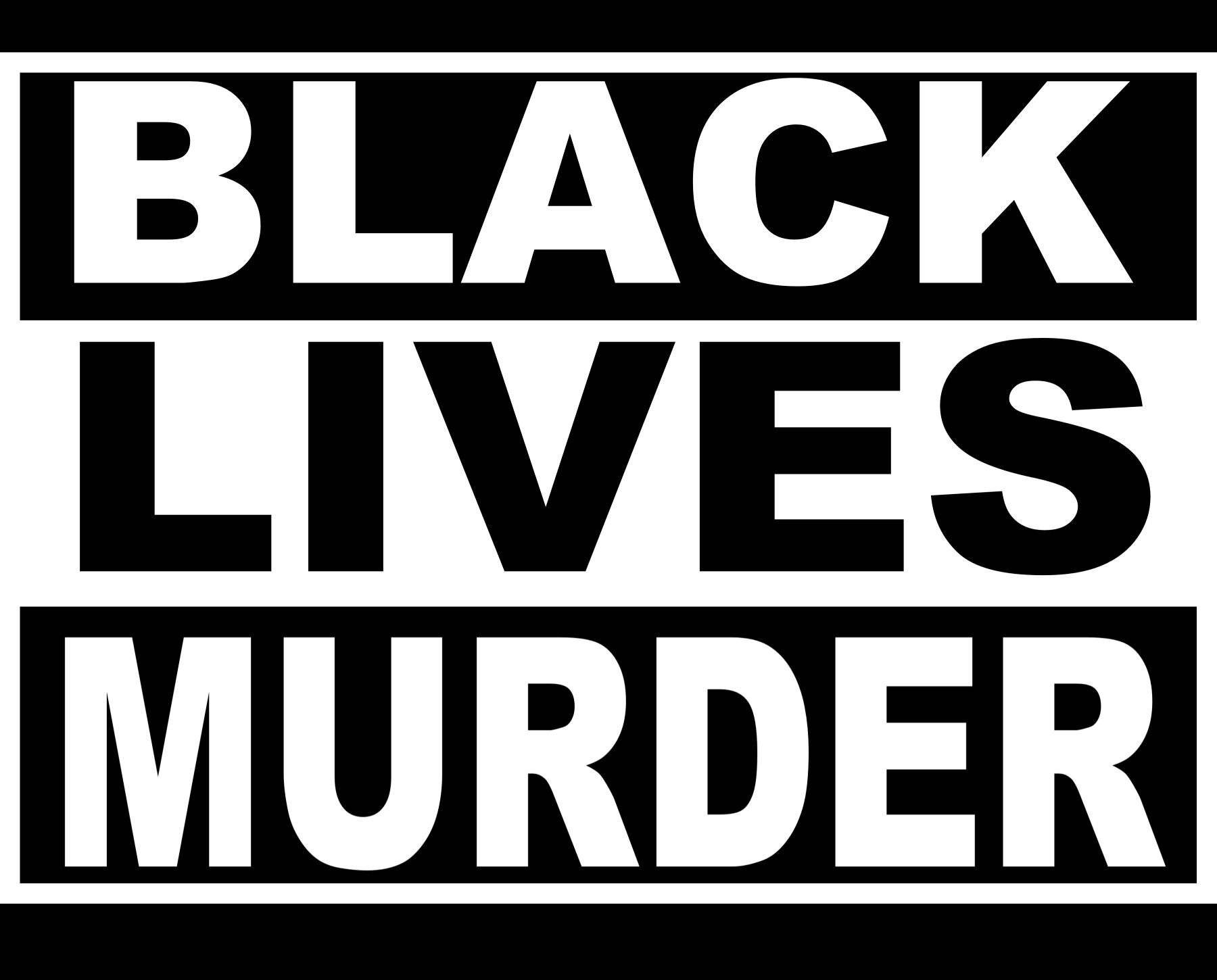 Black Lives Murder, they don't matter